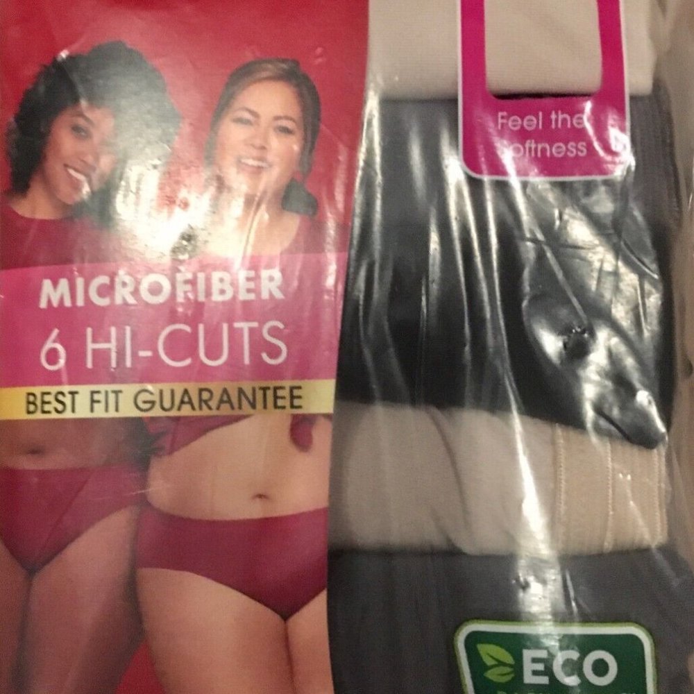 "Fit for ME" Fruit of the Loom Microfiber 6 Hi-Cuts - Size 12